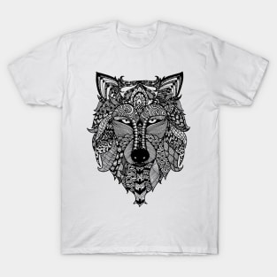 Zentangle Wolf T-Shirt